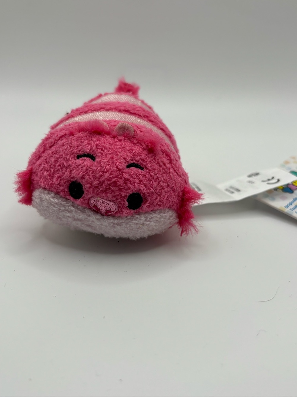 Disney Tsum Tsum Cheshire Cat Mini Plush Pink Alice in Wonderland With Tag